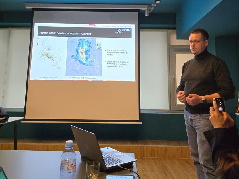 Presentation of public transport accessibility isochrones