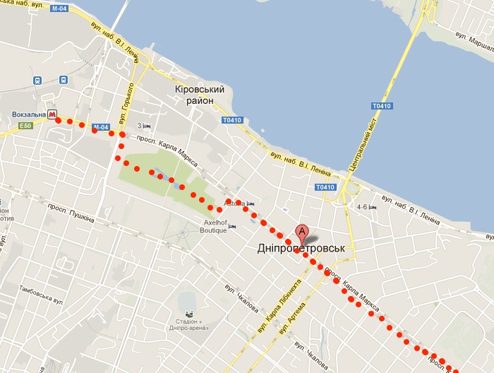 По культурной оси Днепропетровска